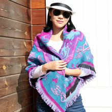 Load image into Gallery viewer, Nepal Vintage Printed Shawl Women&#39;s Imitation Cashmere Warm Ethnic Style Tibetan Scarf
