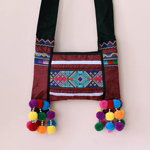 Load image into Gallery viewer, New Wide Shoulder Strap Ethnic Style Embroidered Cloth Bag Single Shoulder Messenger Bag Casual Fringed Bag Small Bag
