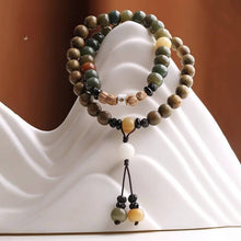 Load image into Gallery viewer, Potala Palace Green Sandalwood Bracelet Women&#39;s Buddha Beads Rosary Plate Play Wooden Unpopular Bracelet Men Women
