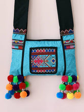 Load image into Gallery viewer, New Wide Shoulder Strap Ethnic Style Embroidered Cloth Bag Single Shoulder Messenger Bag Casual Fringed Bag Small Bag
