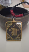 Load and play video in Gallery viewer, Hand-painted Tibetan Rnam-bcu Dbang-ldan Small Thangka Necklace
