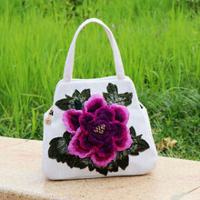 Load image into Gallery viewer, Ethnic embroidery BAG canvas leisure bag handbag embroidery three-dimensional bag
