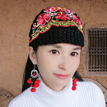 Load image into Gallery viewer, Ethnic style embroidered hat, fashionable and versatile, leisure trend, special women&#39;s knitting hat
