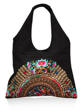 Load image into Gallery viewer, Ethnic Style Simple Embroidery Zipper Shoulder Bag
