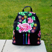 Load image into Gallery viewer, New Joker Canvas Backpack Female Simple Embroidery  Backpack
