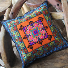 Load image into Gallery viewer, Vintage ethnic cushioned dining cushion features fabric hand-embroidered sofa cushion
