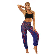 Load image into Gallery viewer, National Style Nepal dot seaside loose wide-legged casual pants fitness exercise yoga lantern pants women 56
