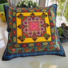 Load image into Gallery viewer, Vintage ethnic cushioned dining cushion features fabric hand-embroidered sofa cushion
