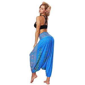 Women Digital Printing Loose Casual Fashion Dance Bloomers Yoga Pants