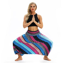 Load image into Gallery viewer, Cross-border New Digital Print Women&#39;s Fitness Yoga Pants Leisure Loose European and American Lantern Pants Women&#39;s Fashion Wholesale.

