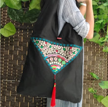 Load image into Gallery viewer, Tibet national style embroidery bag one-shoulder cloth bag
