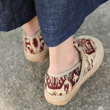 Load image into Gallery viewer, Ethnic Exqusite Embroidery Knitted Sandal Cloth Shoes For Women
