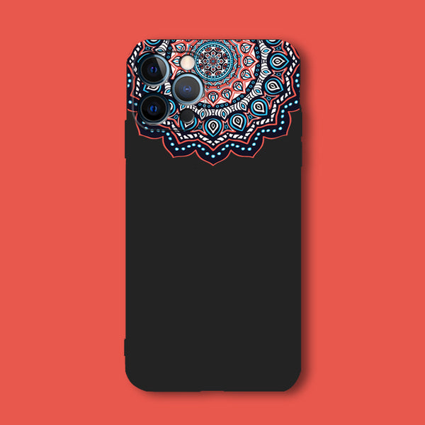 Tibetan pattern iPhone 13/12/11 Pro/Pro Max case