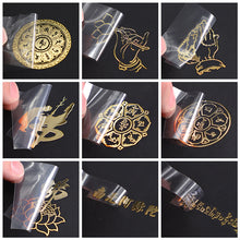 Load image into Gallery viewer, Six character truth metal sticker Manjusri Wisdom decoration sticker lotus King Kong body protection safety mobile phone sticker
