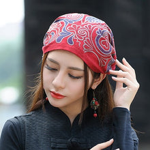 Load image into Gallery viewer, New National Style Women&#39;s Clothing Retro Embroidered Hat
