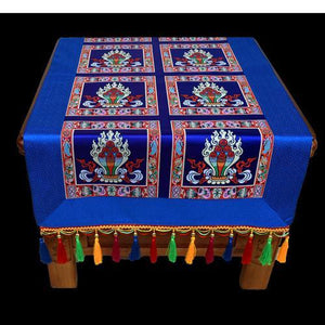 Tibetan-style folk wind tablecloth custom retro long table tea tablecloth Buddha hall decoration for tablecloth Buddha tablecloth