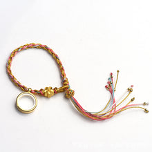 Load image into Gallery viewer, Tibetan Ethnic Style Hand-painted Zakiram Female Thangka Gawu Box Single Loop Bracelet Hand Woven Double Loop Bracelet
