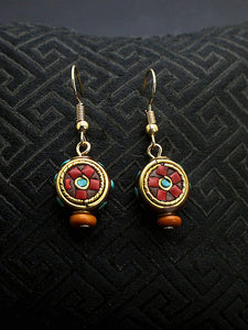 Nepal style earrings simple literary temperament joker ear jewelry personality national style earrings