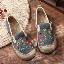 Load image into Gallery viewer, New Spring/autumn National Style Women&#39;s Shoes Small Daisy Cloth Shoes Embroidery Big Head Han Clothing Shoes
