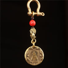 Load image into Gallery viewer, Original Nepal Tibet retro national style brass Buddha&#39;s 10-phase free personality necklace pendant for men and women
