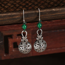 Load image into Gallery viewer, Ethnic Style Earrings Vintage Earrings Sterling Silver Tibetan Jewelry
