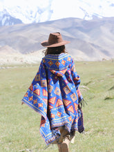 Load image into Gallery viewer, Ethnic style with hat shawl cloak Tibet travel wear photo warm outer cape
