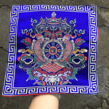 Load image into Gallery viewer, Tibetan Style Cloth Mat Embroidered with Eight Auspicious Crosses, Diamond Pestle, Bell Pestle, Tablecloth
