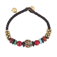 Load image into Gallery viewer, New national style jewelry Nepal beads turquoise bracelet retro fashion simple hand-woven bracelet
