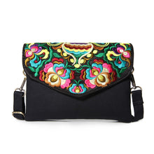 Load image into Gallery viewer, Embroidered Canvas Satchel Women&#39;s Single Shoulder Mini Messenger Bag Embroidered Bag
