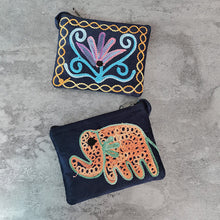 Load image into Gallery viewer, Nepali Hand-embroidered Suede Ethnic Style Mini Coin Purse Pocket Card Bag Short Fabric Coin Bag
