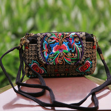 Load image into Gallery viewer, Tibetan Style Hand-embroidered Small Square Bag Casual Canvas Ladies Bag
