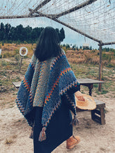 Load image into Gallery viewer, Ethnic style Tibetan wear cape coat shawl Lhasa scarf women wear grassland cloak outside

