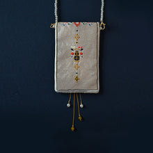 Load image into Gallery viewer, Original Tibetan Eight Treasures, Double Sided Embroidered Handheld Crossbody Bag, Antique Purse, Daily Versatile Bag
