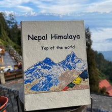Load image into Gallery viewer, Nepal&#39;s world top handmade paper notebook Himalayan snow mountain
