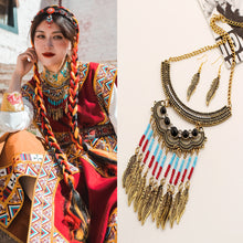 Load image into Gallery viewer, Ethnic Style Tibetan Short Clavicle Necklace, Neck Chain, Collar

