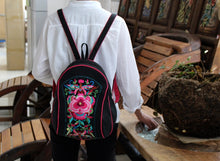Load image into Gallery viewer, New National Style Embroidered backpack retro embroidered fashionable women&#39;s bag travel backpack canvas schoolbag
