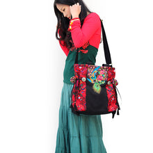 Load image into Gallery viewer, Original Ethnic Style Tibetan Style Retro Travel and Vacation College Literary Embroidery Bag One Shoulder Messenger Bag Canvas
