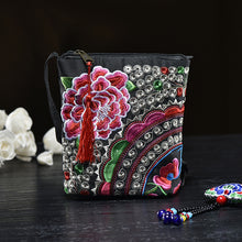Load image into Gallery viewer, Ethnic style women&#39;s bag embroidery bag embroidered canvas bag coin purse small bag women&#39;s bag clutch bag mini cross-body bag

