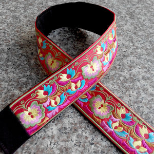 Original Retro Ethnic Style Embroidery Wide Belt Women's Embroidery Lace New Clothing Accessories Waistband