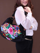 Load image into Gallery viewer, Vintage Canvas Ethnic Style Floral Embroidery Shoulder Bag
