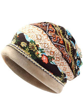 Load image into Gallery viewer, Bohemia Floral With Plush Hat Accessories - hiblings
