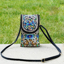 Load image into Gallery viewer, New Ethnic Embroidery Fashion Slung Bag Mobile Phone Bag Female Joker Mini Lady Shoulder Mobile Phone Bag
