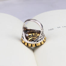 Load image into Gallery viewer, Unique Vintage Wedding Turkey Crystal Jewelry Rhinestone Ring - hiblings
